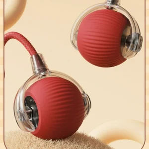 Smart Rolling Pet Toy – Rechargeable Interactive Ball with Tail & LED Lights